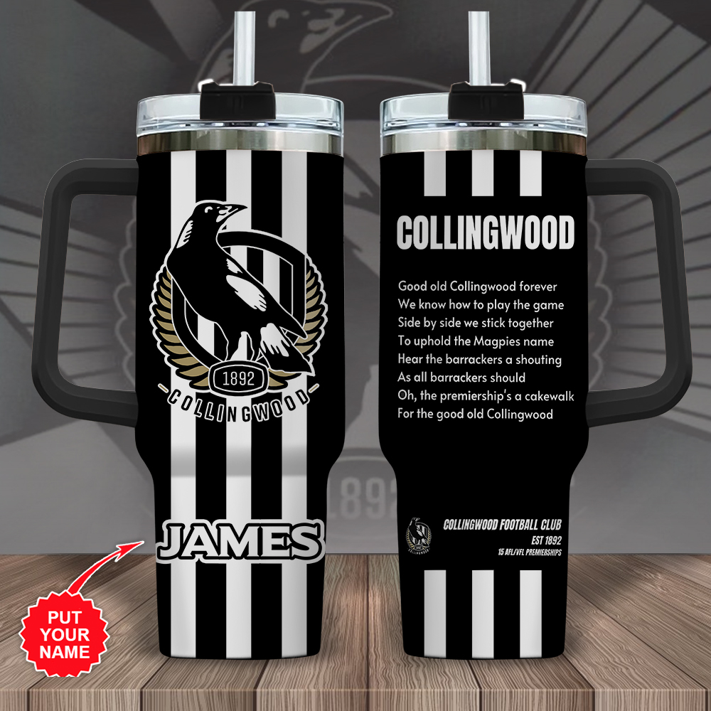 Collingwood FC Football Custom Stanley Cup 40 oz 30 oz Tumbler With HandleTVC2301848