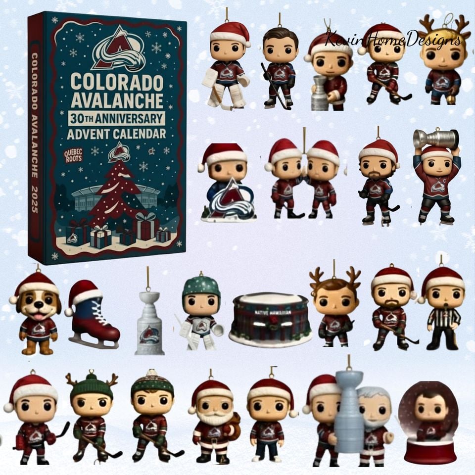 Colorado Avalanche Advent Calendar 2025: Hockey Fan Acrylic Blind Box, 30th Anniversary Edition