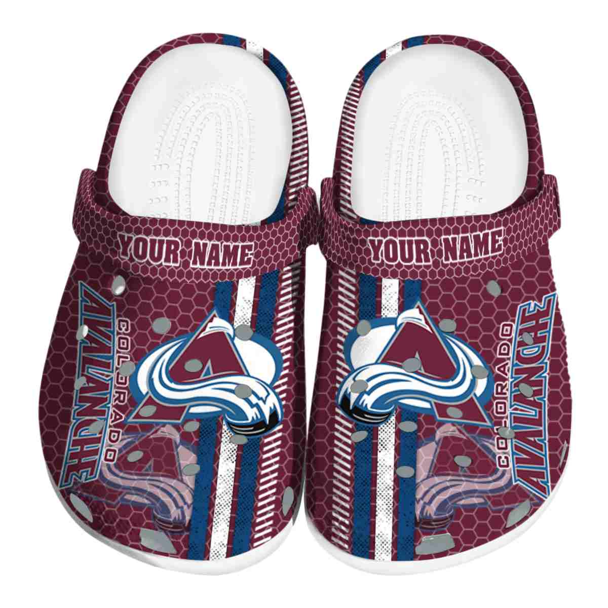 Colorado Avalanche NHL Sport Crocs Crocband Clogs Shoes Comfortable For Men Women and Kids