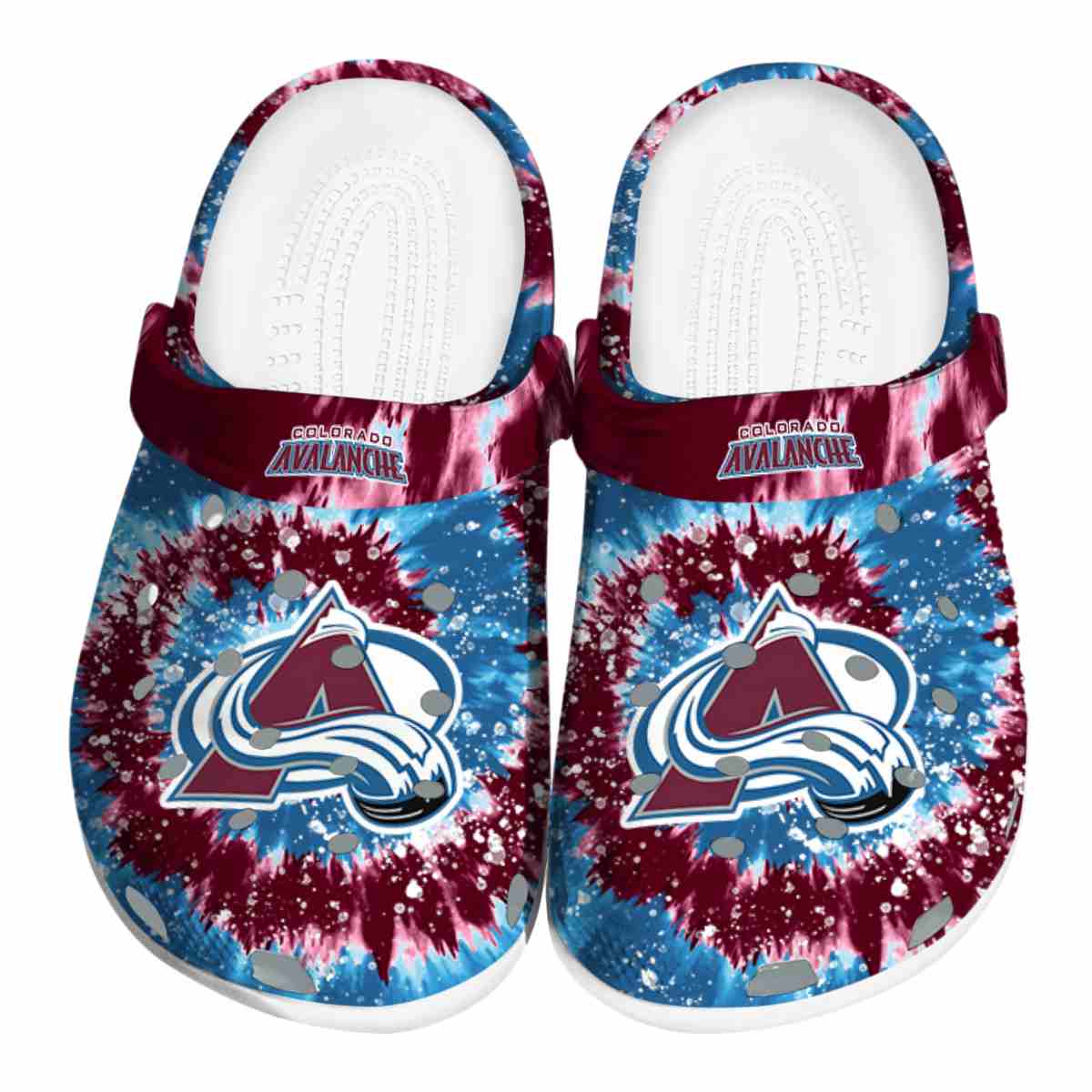 Colorado Avalanche NHL Sport Crocs Crocband Clogs Shoes Comfortable For Men Women and Kids