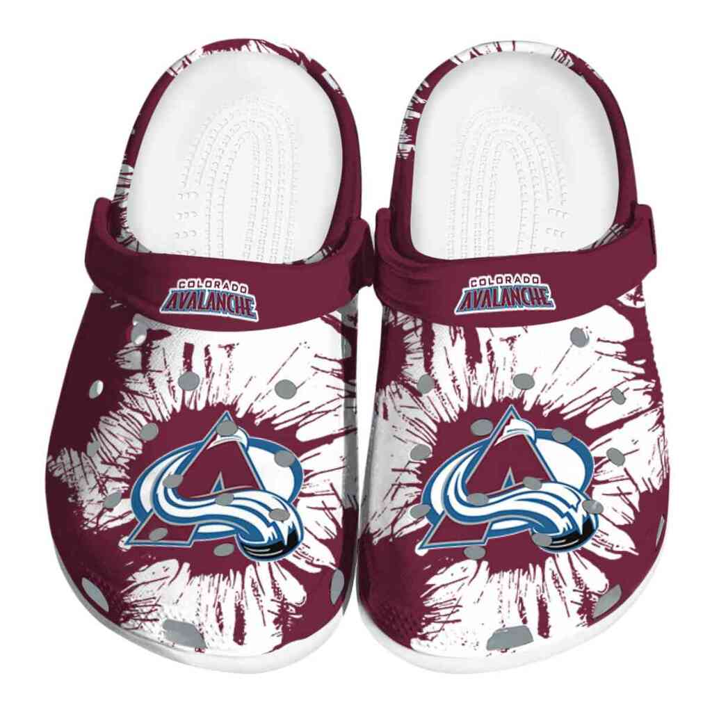 Colorado Avalanche Splatter Graphics ClogTVC1801864