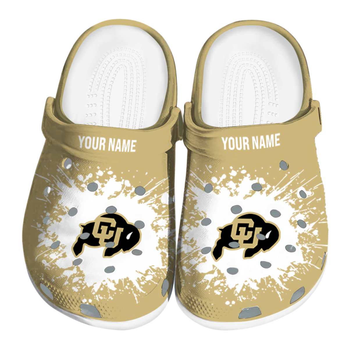 Colorado Buffaloes NCAA Sport Crocs Crocband Clogs Shoes Comfortable For Men Women and Kids