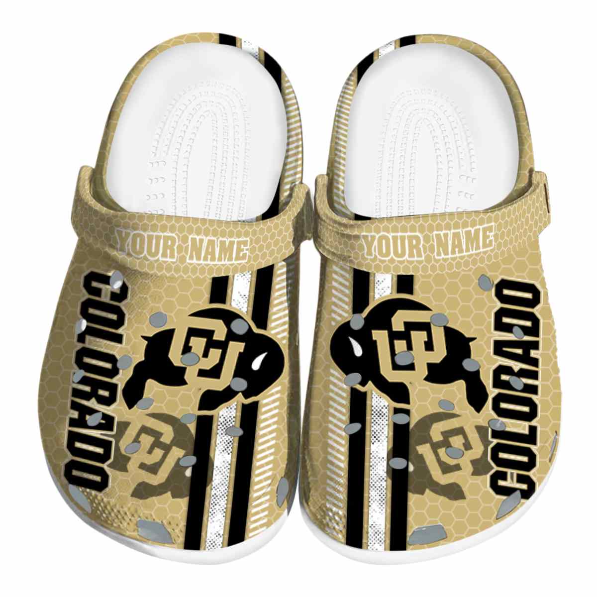 Colorado Buffaloes NCAA Sport Crocs Crocband Clogs Shoes Comfortable For Men Women and Kids