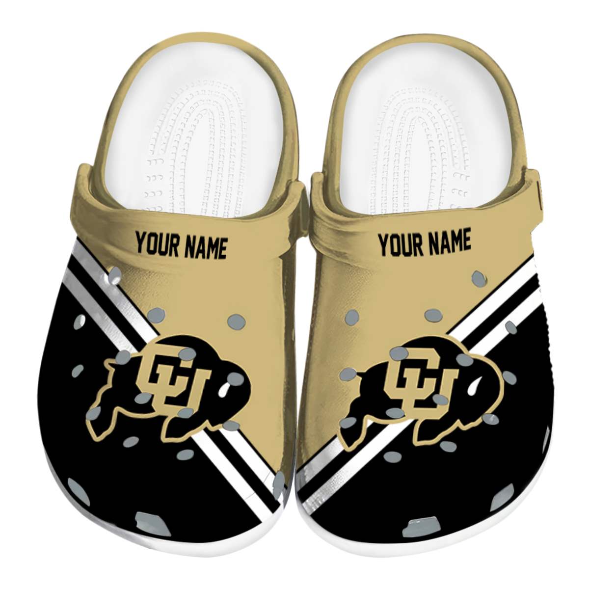 Colorado Buffaloes NCAA Sport Crocs Crocband Clogs Shoes Comfortable For Men Women and Kids
