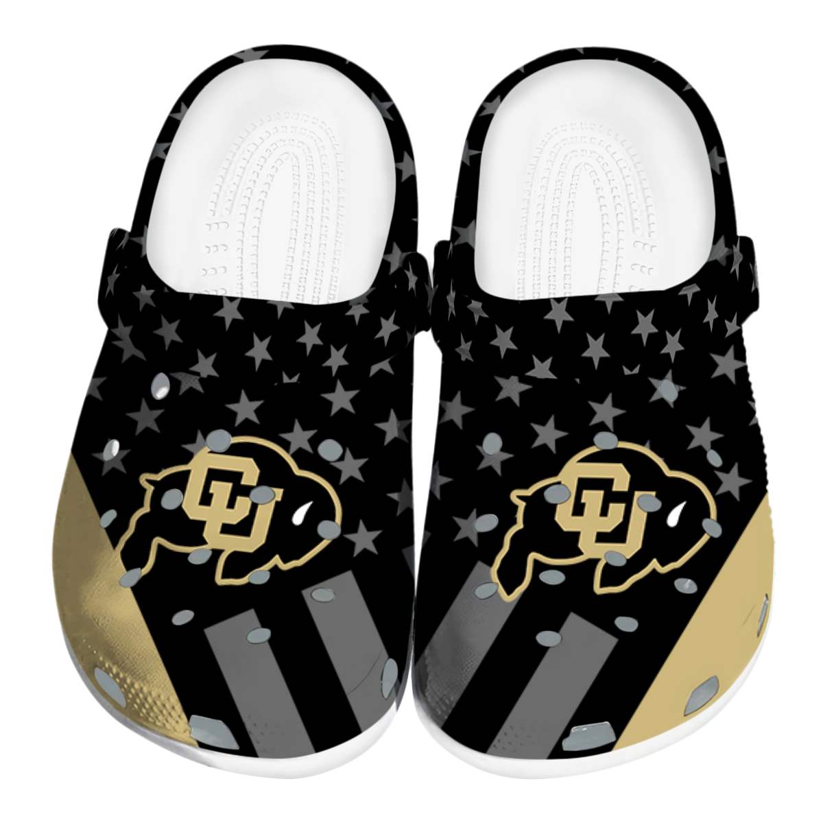 Colorado Buffaloes NCAA Sport Crocs Crocband Clogs Shoes Comfortable For Men Women and Kids
