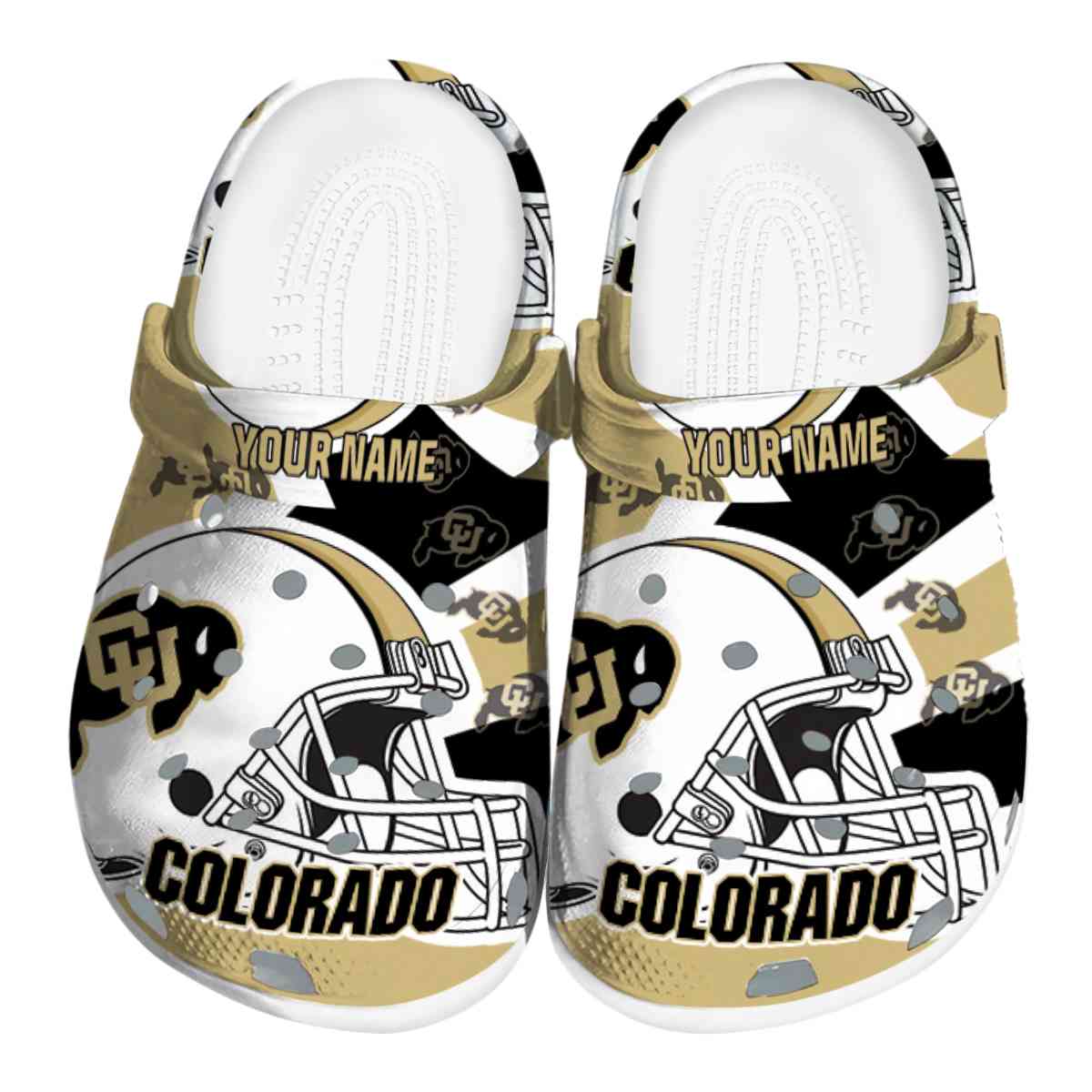 Colorado Buffaloes NCAA Sport Crocs Crocband Clogs Shoes Comfortable For Men Women and Kids