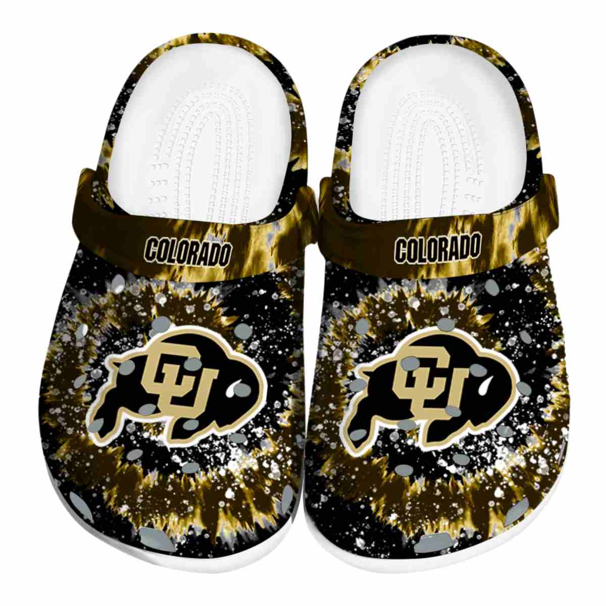 Colorado Buffaloes NCAA Sport Crocs Crocband Clogs Shoes Comfortable For Men Women and Kids