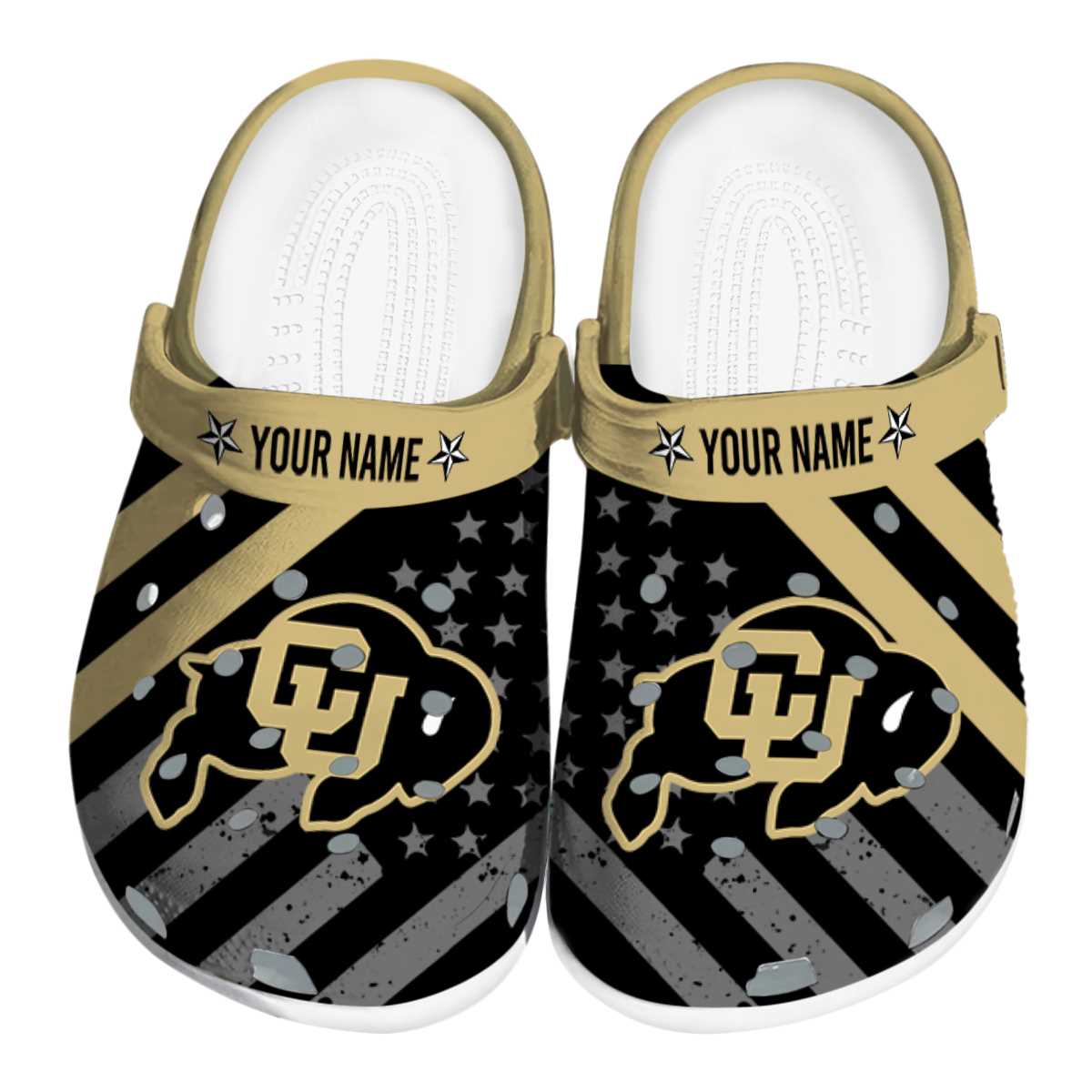 Colorado Buffaloes NCAA Sport Crocs Crocband Clogs Shoes Comfortable For Men Women and Kids