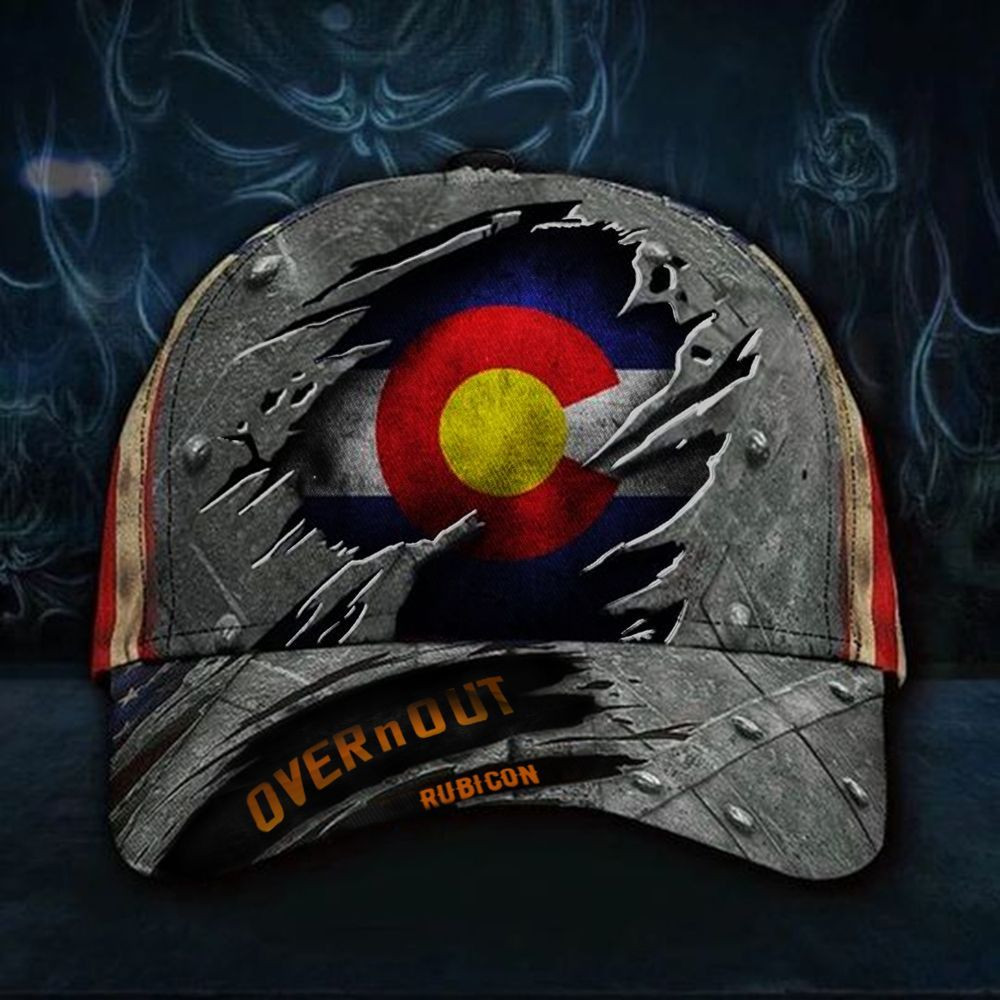 Colorado Overnout Rubicon 3D Hat Vintage USA Flag Cap Best Men Gifts Trucker Hats Custom Hats Gifts For Men & Women