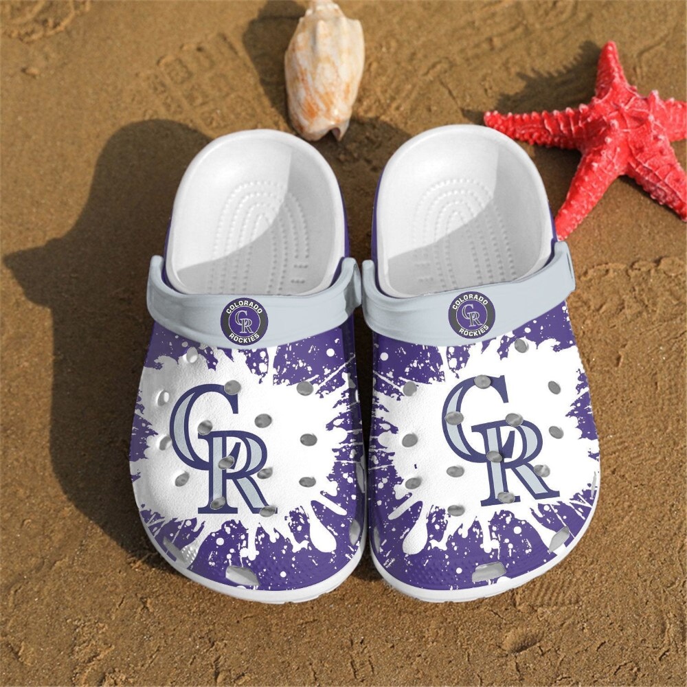 Colorado Rockies MLB Sport Crocs Crocband Clogs Shoes Comfortable For Men Women and Kids