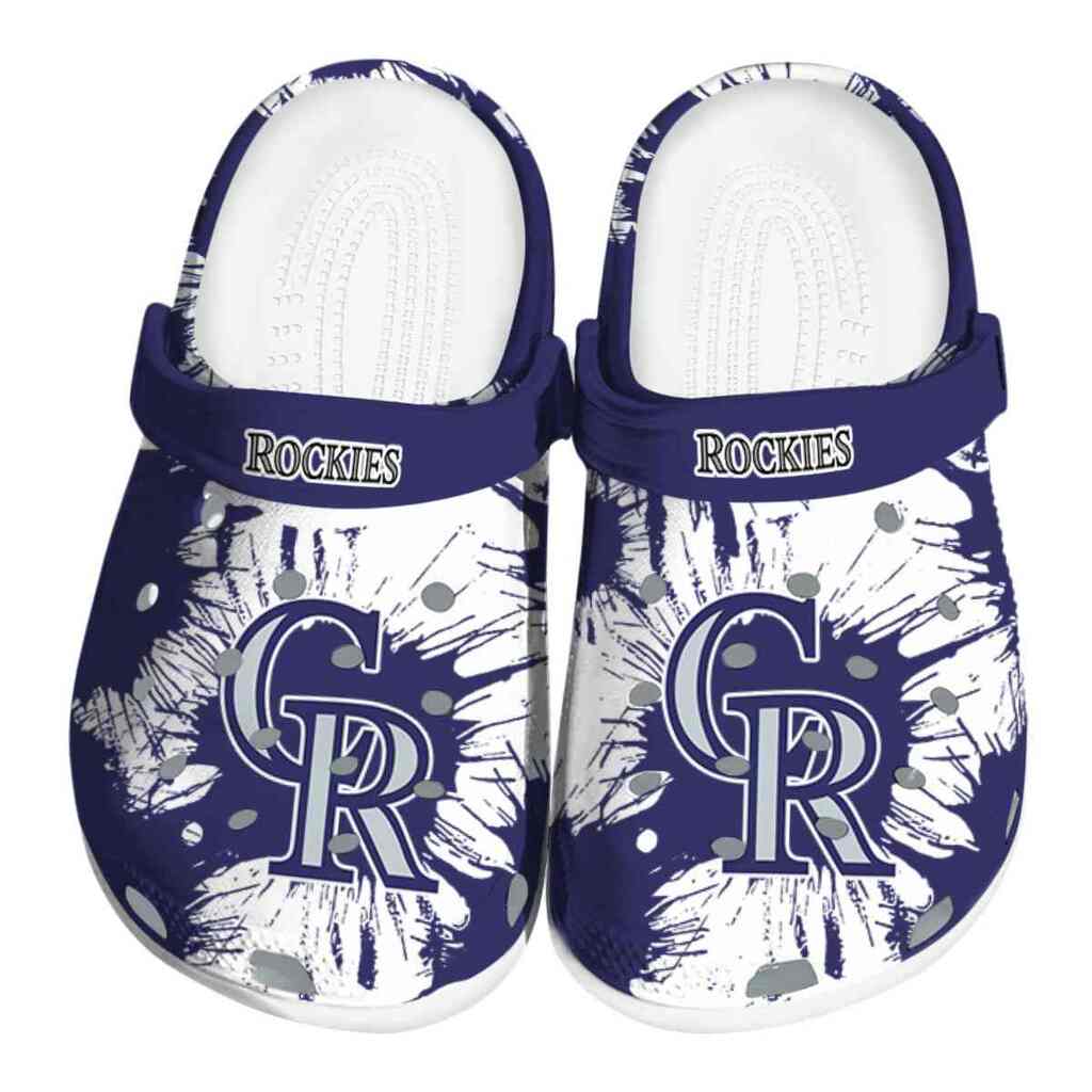 Colorado Rockies Splatter Graphics ClogTVC180104