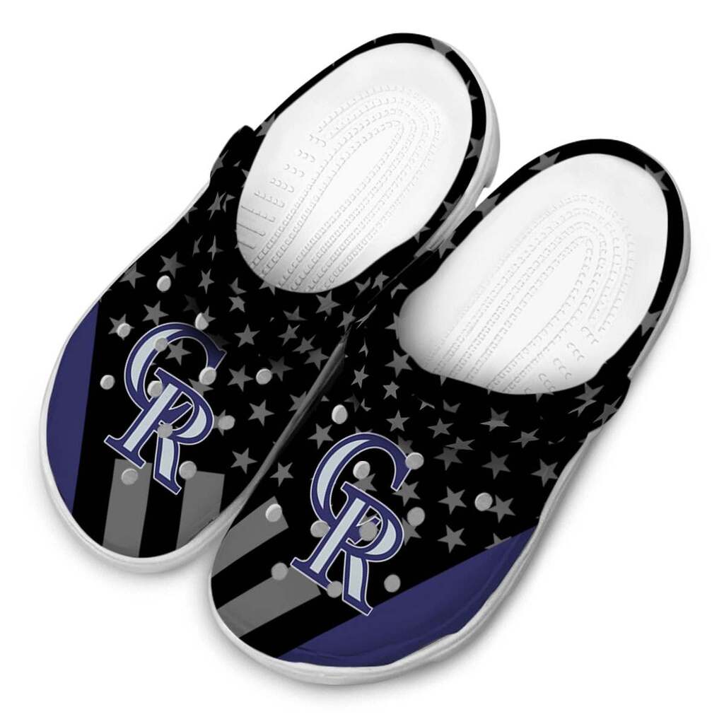 Colorado Rockies Stellar Stripes Theme ClogTVC180104 - Image 4