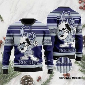 Colorado Rockies Ugly Christmas Sweater Adult 3D Funny Matching for family