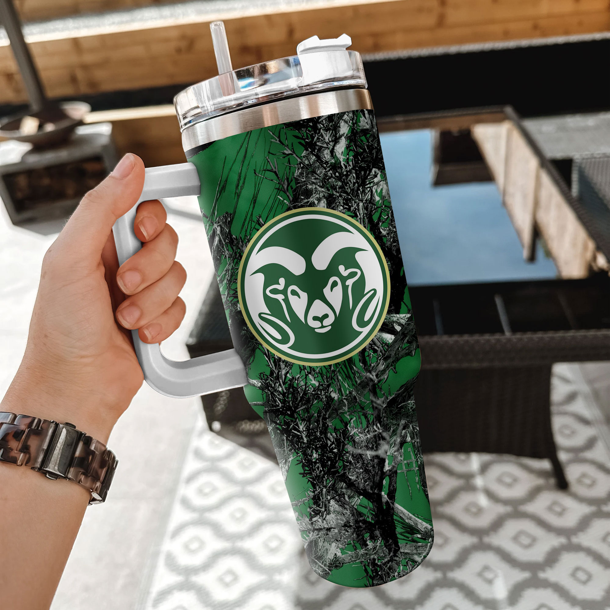 Colorado State Rams NCAA Hunting Custom Stanley Cup 40 oz 30 oz Tumbler With HandleTVC230115 - Image 2