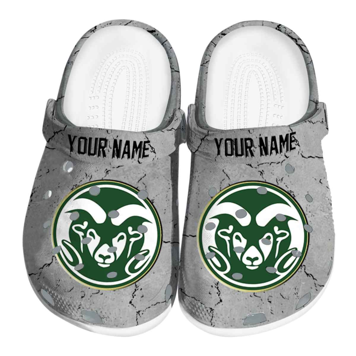 Colorado State Rams NCAA Sport Crocs Crocband Clogs Shoes Comfortable For Men Women and Kids