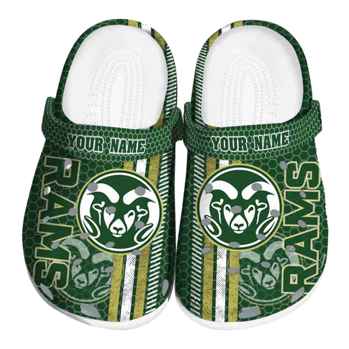 Colorado State Rams NCAA Sport Crocs Crocband Clogs Shoes Comfortable For Men Women and Kids