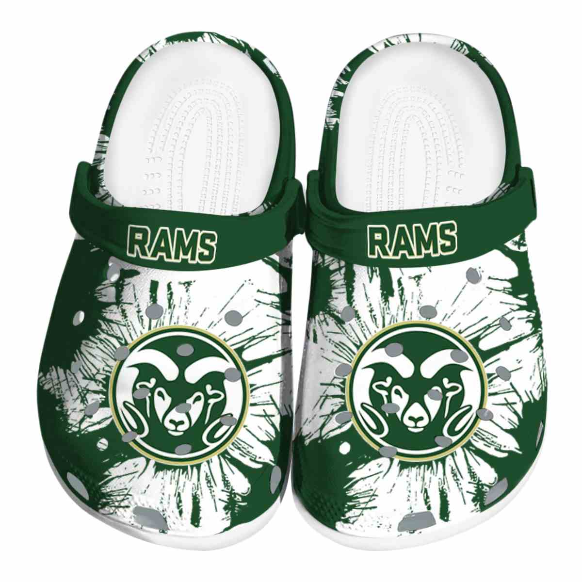 Colorado State Rams NCAA Sport Crocs Crocband Clogs Shoes Comfortable For Men Women and Kids