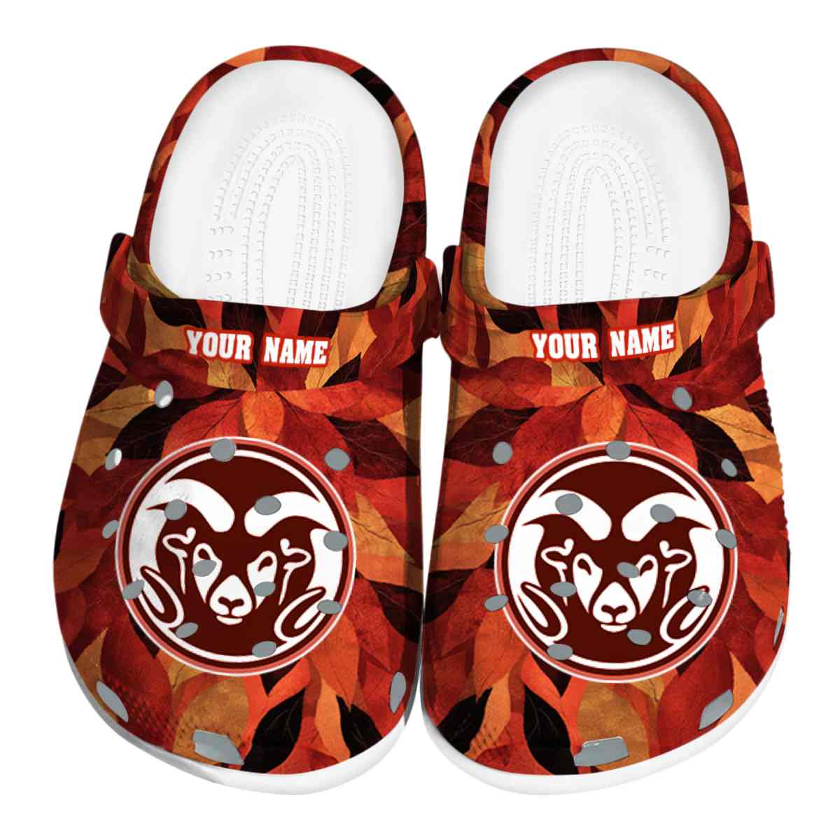 Colorado State Rams NCAA Sport Crocs Crocband Clogs Shoes Comfortable For Men Women and Kids