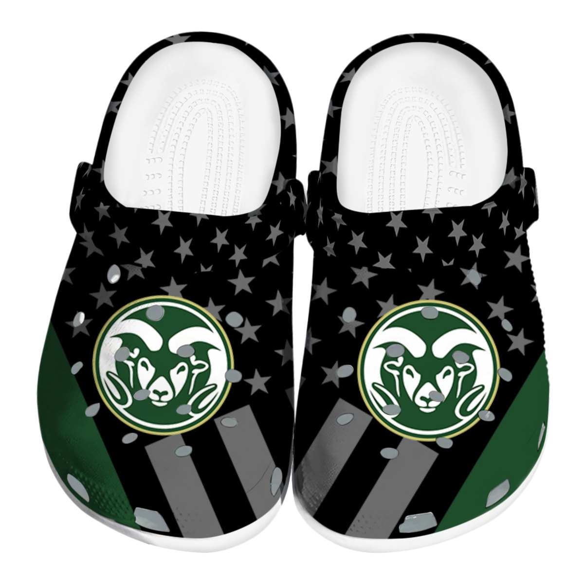 Colorado State Rams NCAA Sport Crocs Crocband Clogs Shoes Comfortable For Men Women and Kids