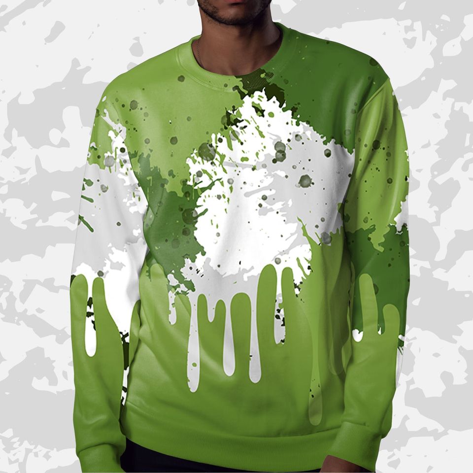 Colorful 3D Art Unisex Sneaker Shirt Match Dunk Low Chlorophyll - Image 4