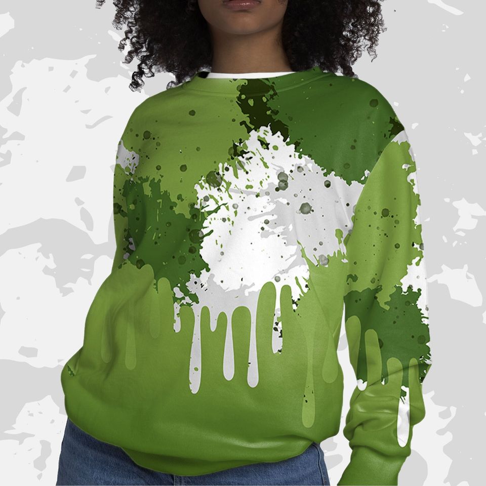 Colorful 3D Art Unisex Sneaker Shirt Match Dunk Low Chlorophyll - Image 5