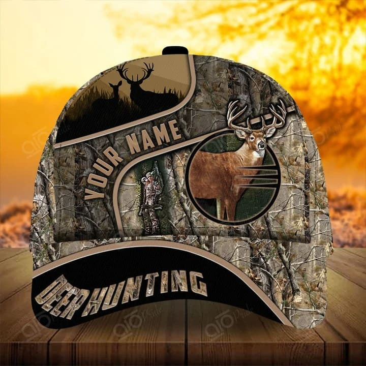 Colorful Deer Hunting Cap 3D Customize Classic Deer Cap for Hunting Lovers Trucker Hats Custom Hats Gifts For Men & Women