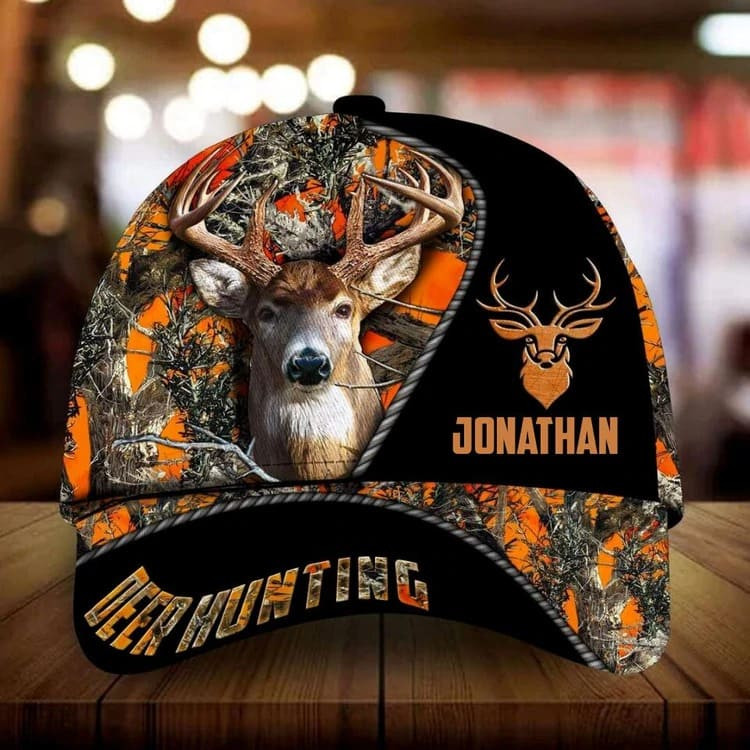 Colorful Deer Hunting Cap 3D Customize Classic Deer Cap for Hunting Lovers Trucker Hats Custom Hats Gifts For Men & Women