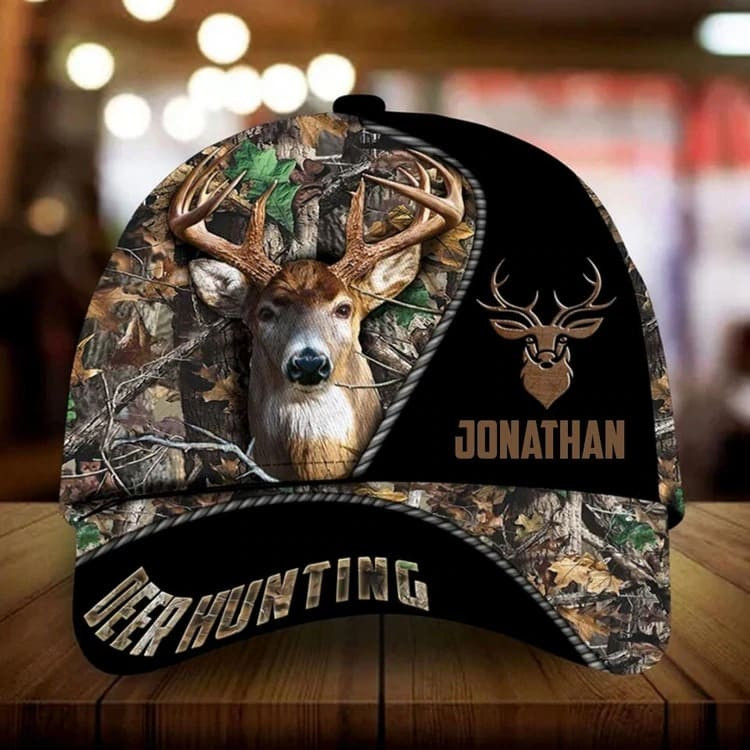 Colorful Deer Hunting Cap 3D Customize Classic Deer Cap for Hunting Lovers Trucker Hats Custom Hats Gifts For Men & Women