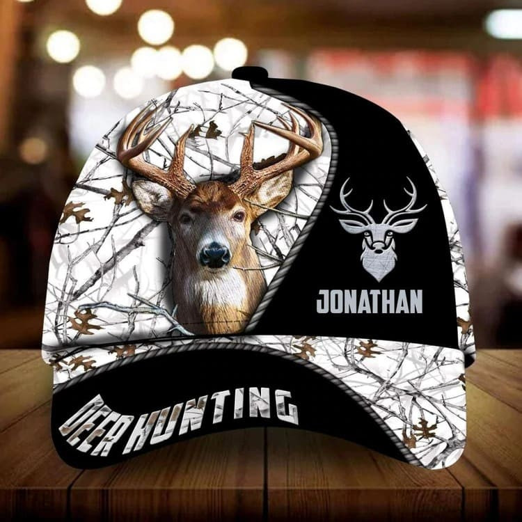 Colorful Deer Hunting Cap 3D Customize Classic Deer Cap for Hunting Lovers Trucker Hats Custom Hats Gifts For Men & Women