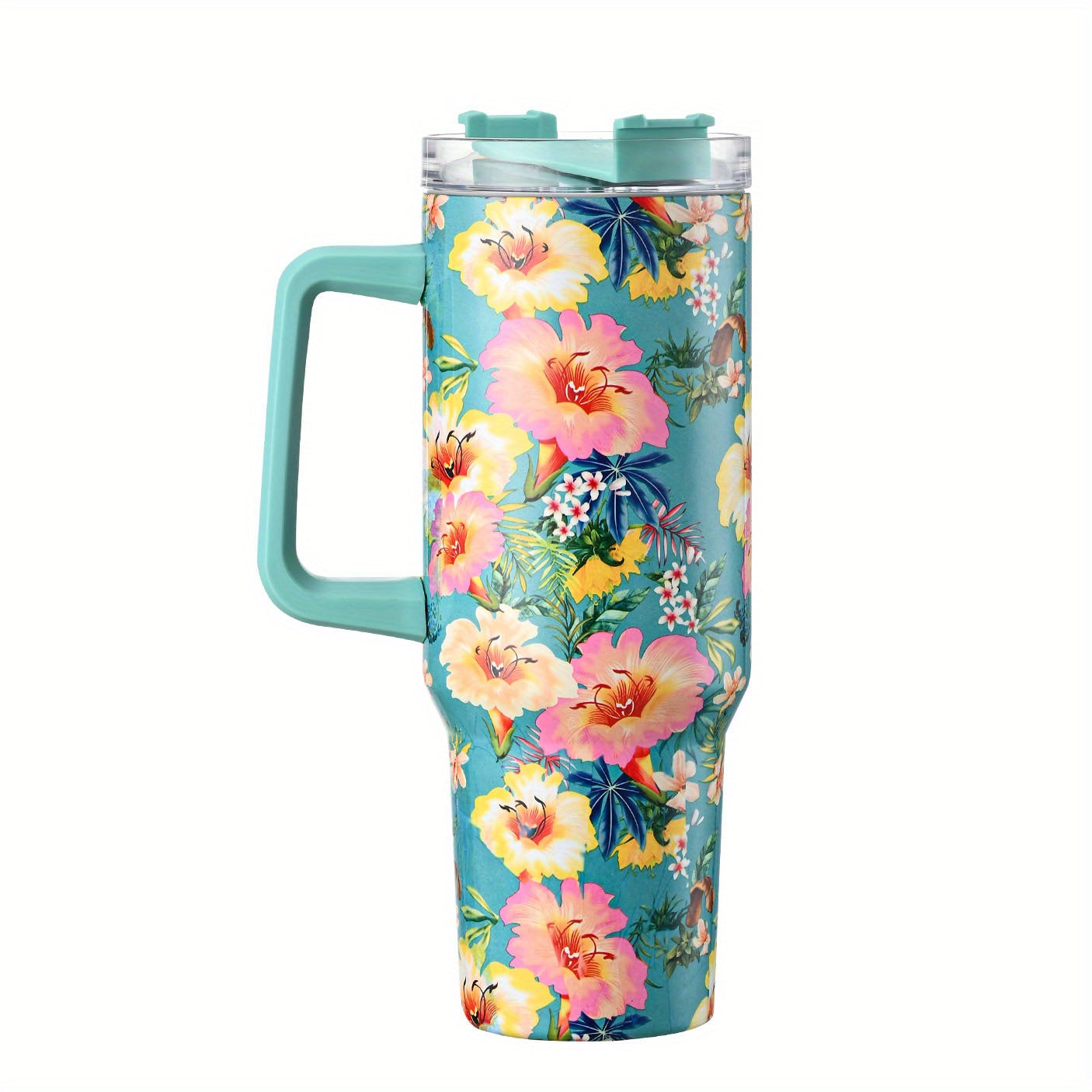 Colorful Flower Custom Stanley Cup 40 oz 30 oz Tumbler With HandleTVC2301657