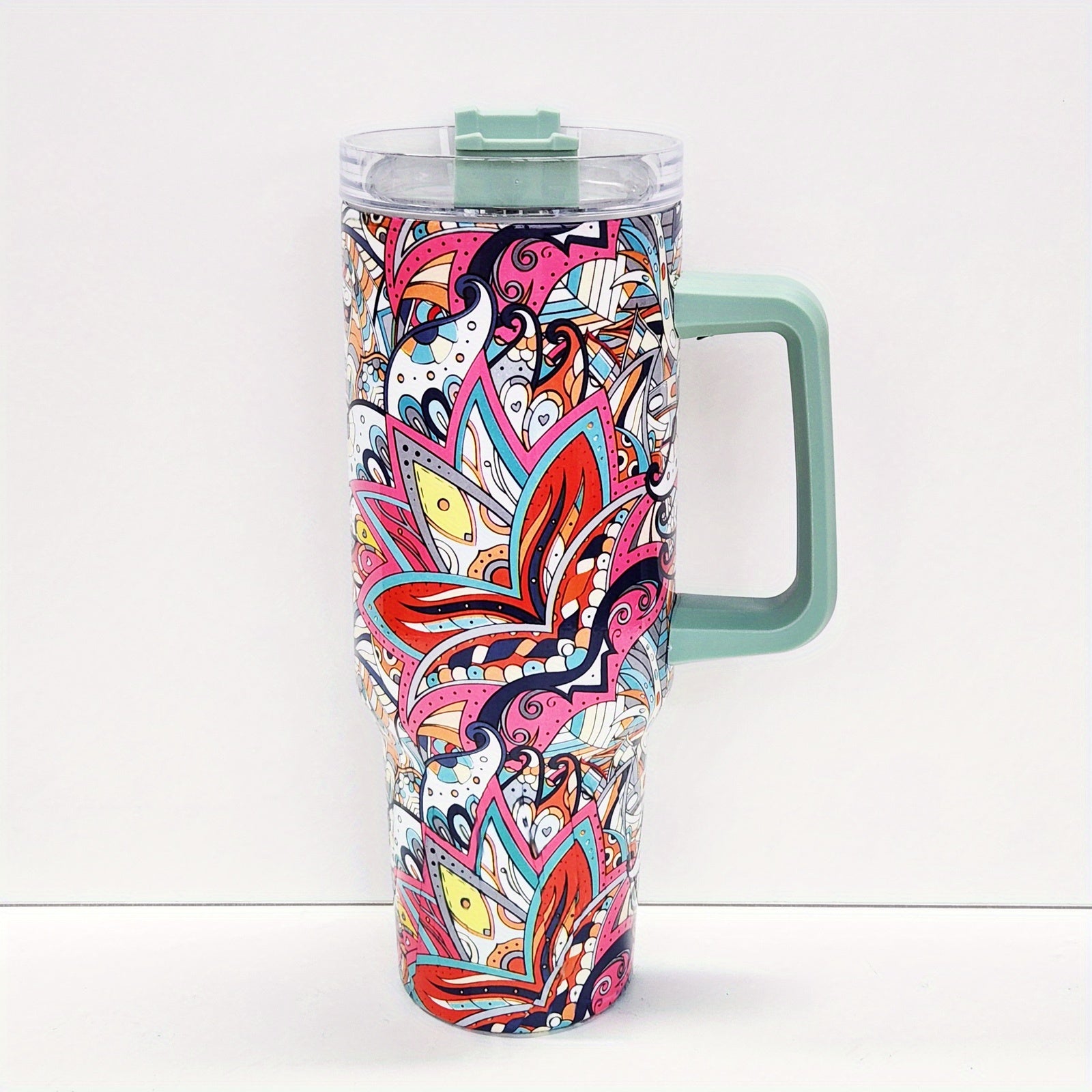 Colorful Flower Custom Stanley Cup 40 oz 30 oz Tumbler With HandleTVC2301661