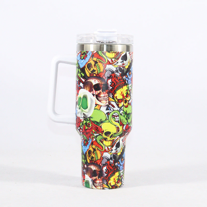 Colorful Graffiti Skull Custom Stanley Cup 40 oz 30 oz Tumbler With HandleTVC2301653