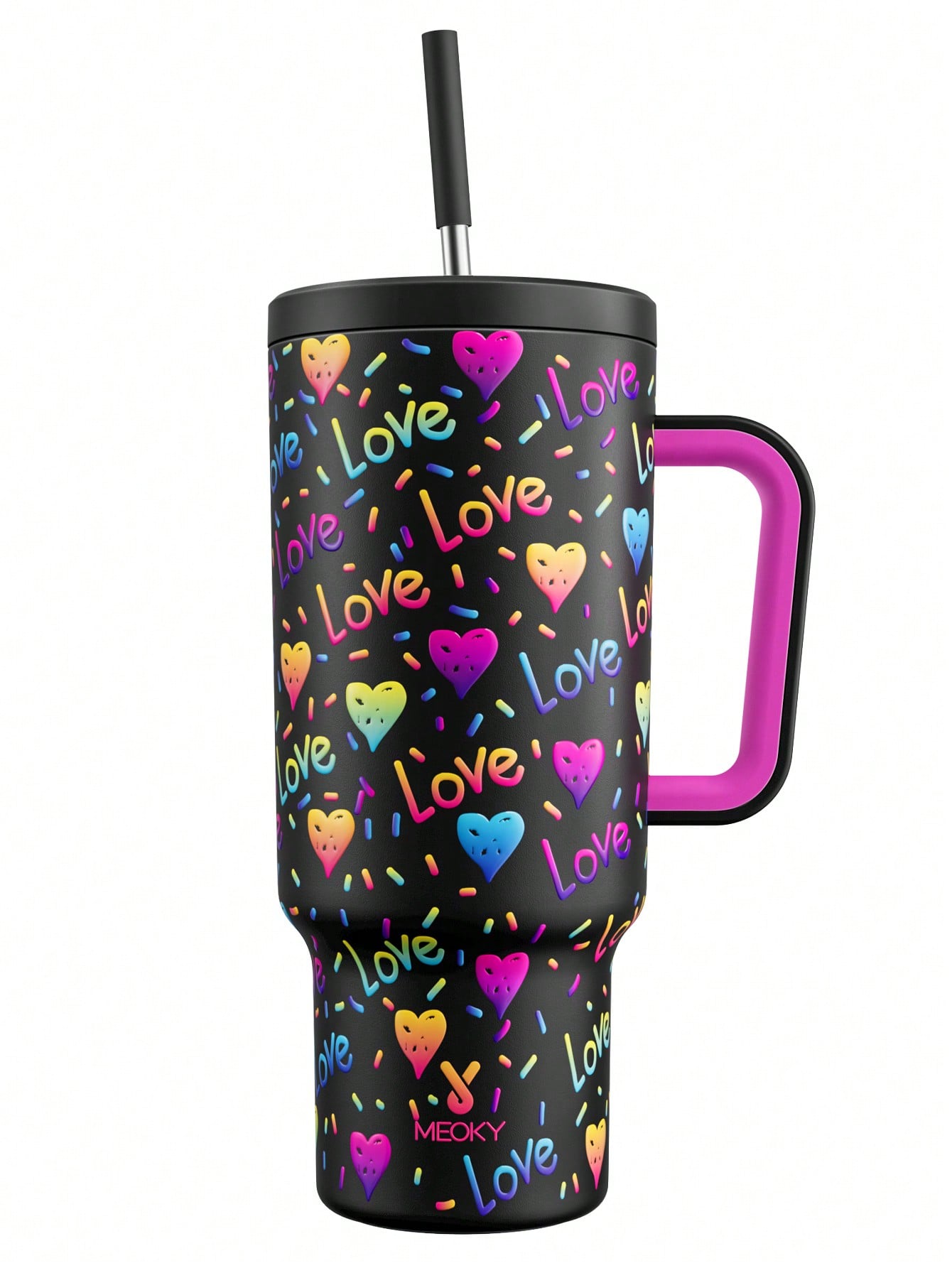 Colorful Heart Custom Stanley Cup 40 oz 30 oz Tumbler With HandleTVC2301666