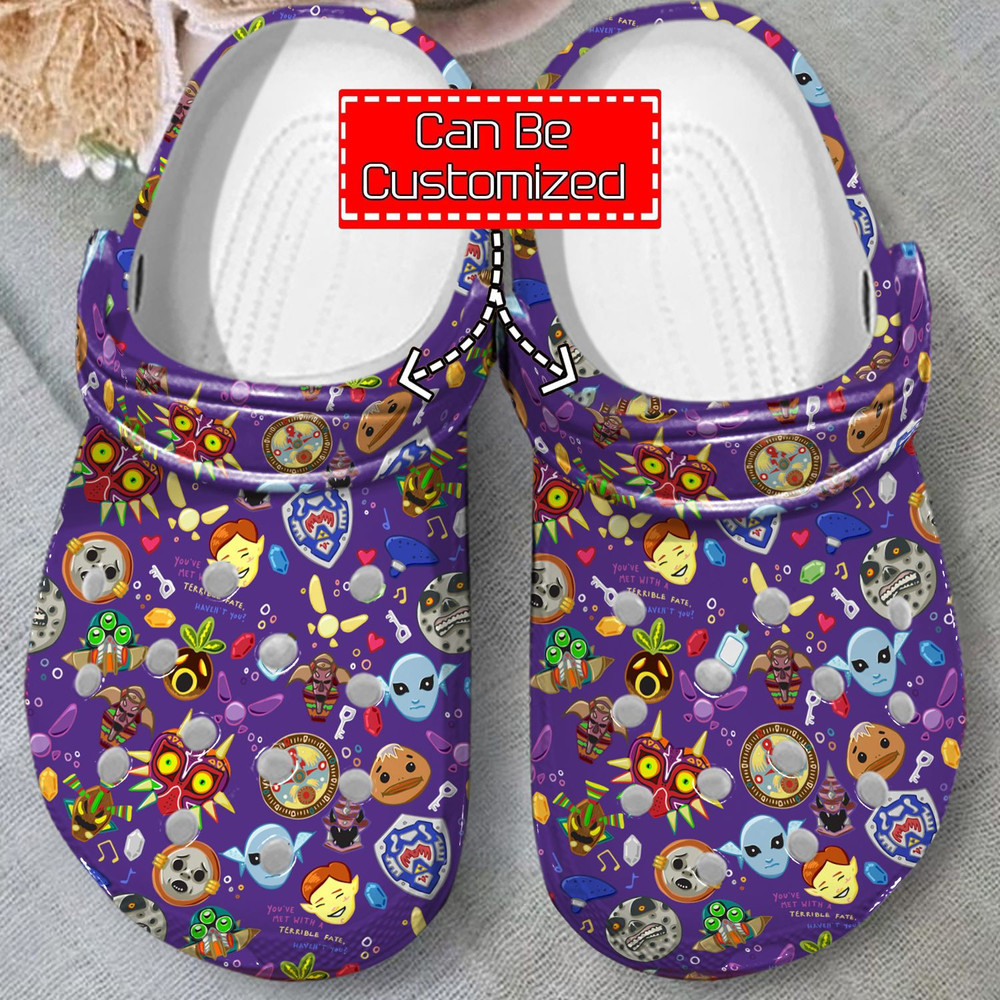 Colorful - Majora Mask Pattern Clog Shoes For Men And Women