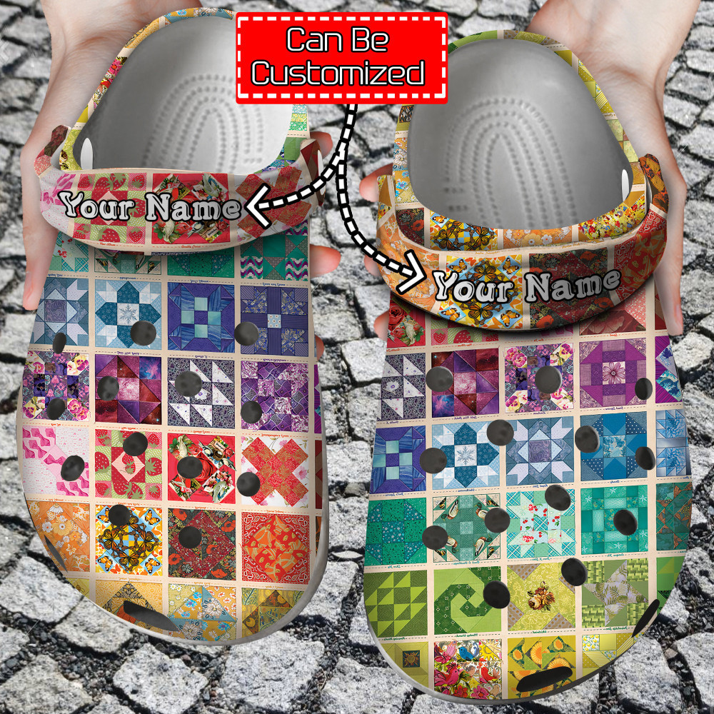 Colorful - Quilting Colorful Clog Shoes Gifts For Men And Women