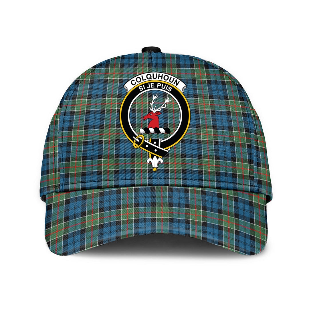 Colquhoun Ancient Tartan Baseball Cap, Tartan Plaid Cap with Family Crest K23 Trucker Hats Custom Hats Gifts For Men & Women