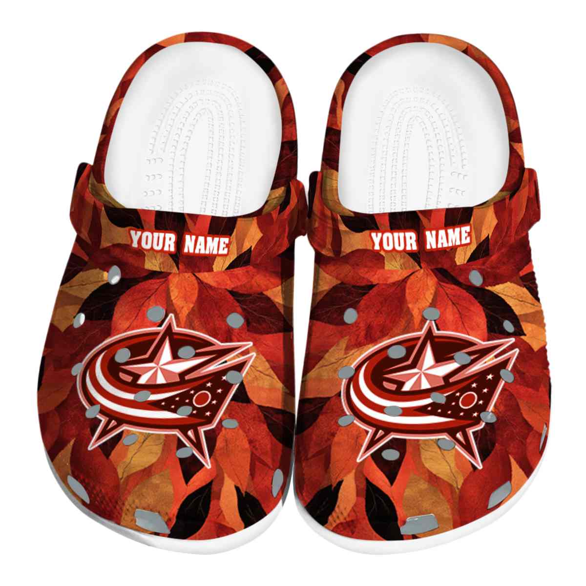 Columbus Blue Jackets NHL Sport Crocs Crocband Clogs Shoes Comfortable For Men Women and Kids