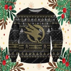 Command Conquer Ugly Christmas Sweater Adult 3D Funny Matching for family