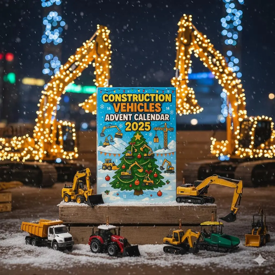 Construction Vehicles Advent Calendar 2025, 24-Day Countdown Box, Fun Truck Gift For Kids - Image 13