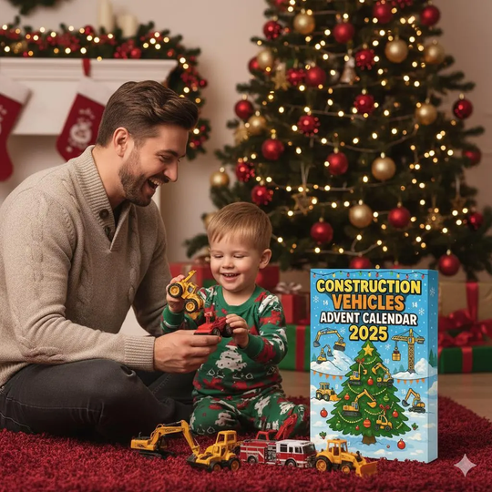 Construction Vehicles Advent Calendar 2025, 24-Day Countdown Box, Fun Truck Gift For Kids - Image 15