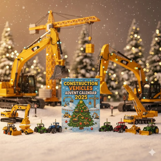 Construction Vehicles Advent Calendar 2025, 24-Day Countdown Box, Fun Truck Gift For Kids - Image 12