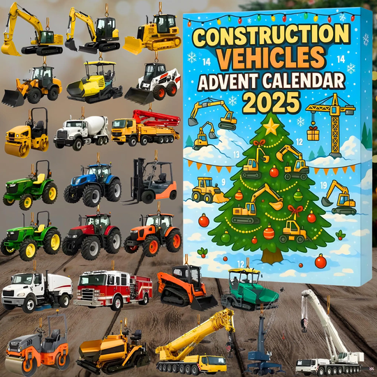 Construction Vehicles Advent Calendar 2025, 24-Day Countdown Box, Fun Truck Gift For Kids - Image 18