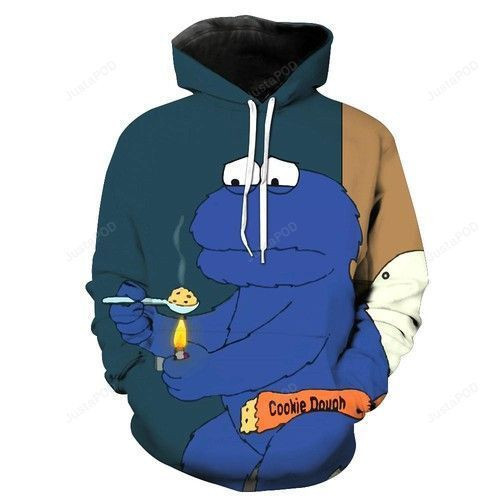 Cookie Monster Crackhead 3D All Over Print Hoodie, Zip Hoodie