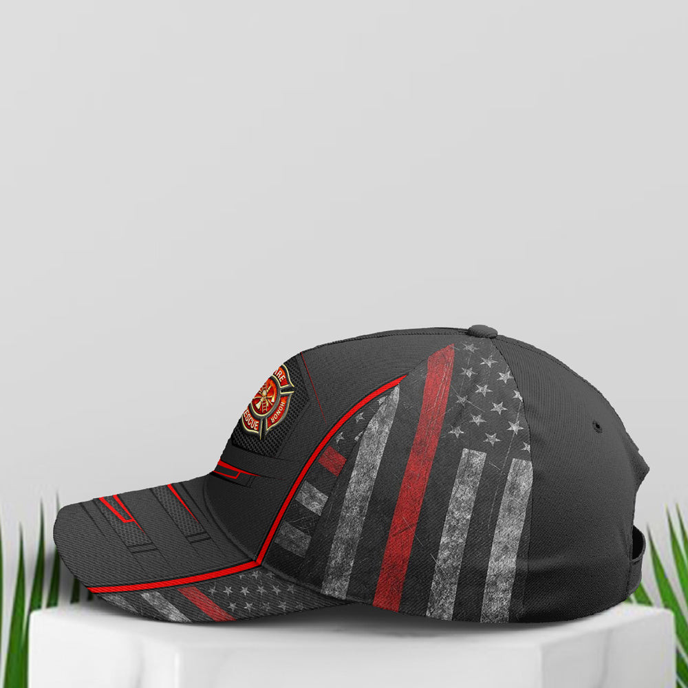 Cool Baseball Cap For Firefighter Vintage American Flag Trucker Hats Custom Hats Gifts For Men & Women