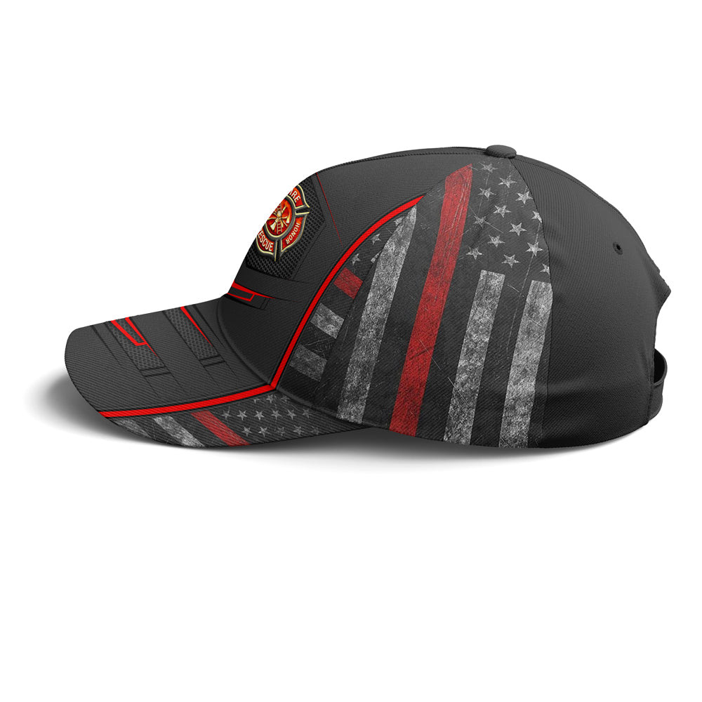 Cool Baseball Cap For Firefighter Vintage American Flag Trucker Hats Custom Hats Gifts For Men & Women