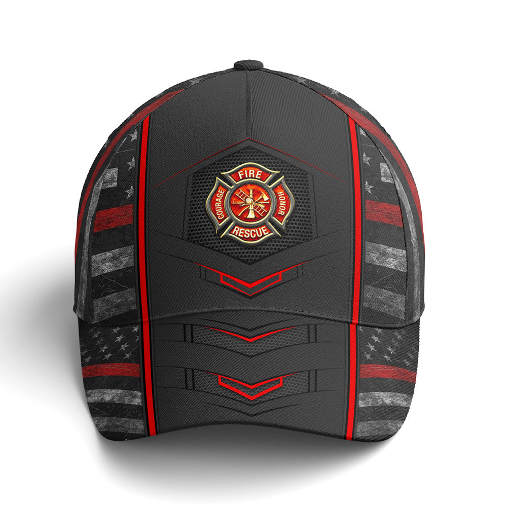Cool Baseball Cap For Firefighter Vintage American Flag Trucker Hats Custom Hats Gifts For Men & Women