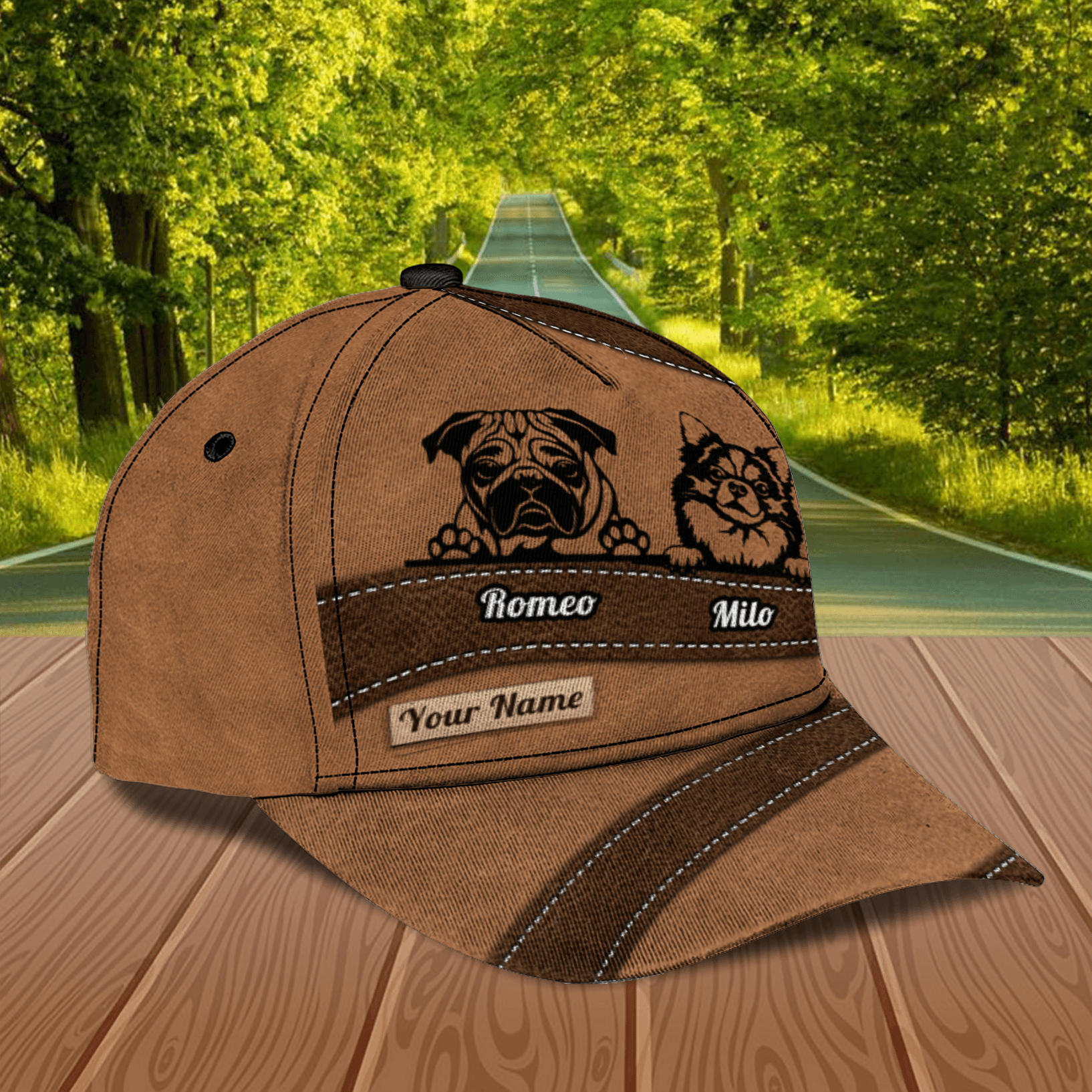 Cool Dogs Personalized Classic Cap, Personalized Gift for Dog Lovers, Dog Dad, Dog Mom Trucker Hats Custom Hats Gifts For Men & Women