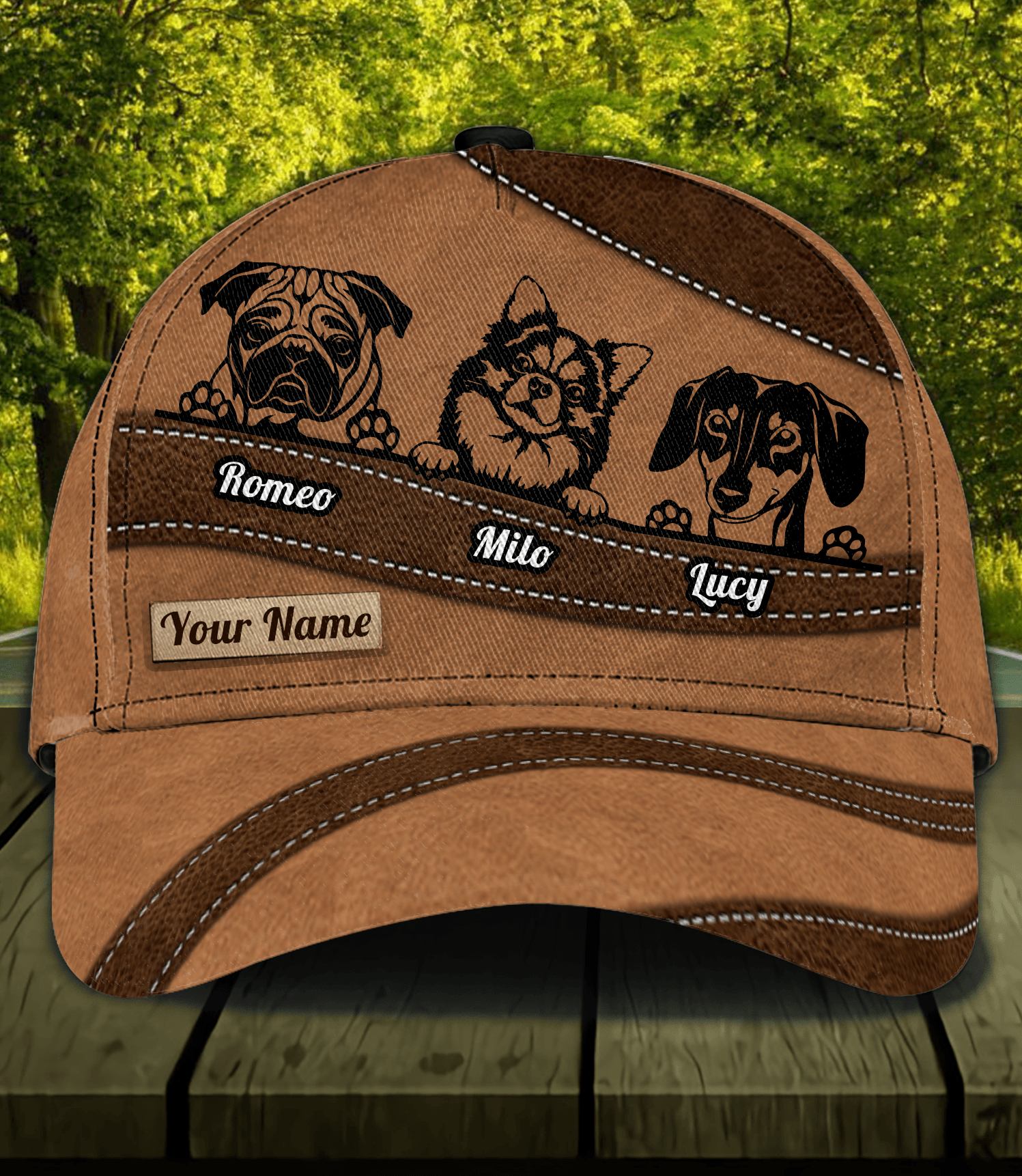 Cool Dogs Personalized Classic Cap, Personalized Gift for Dog Lovers, Dog Dad, Dog Mom Trucker Hats Custom Hats Gifts For Men & Women