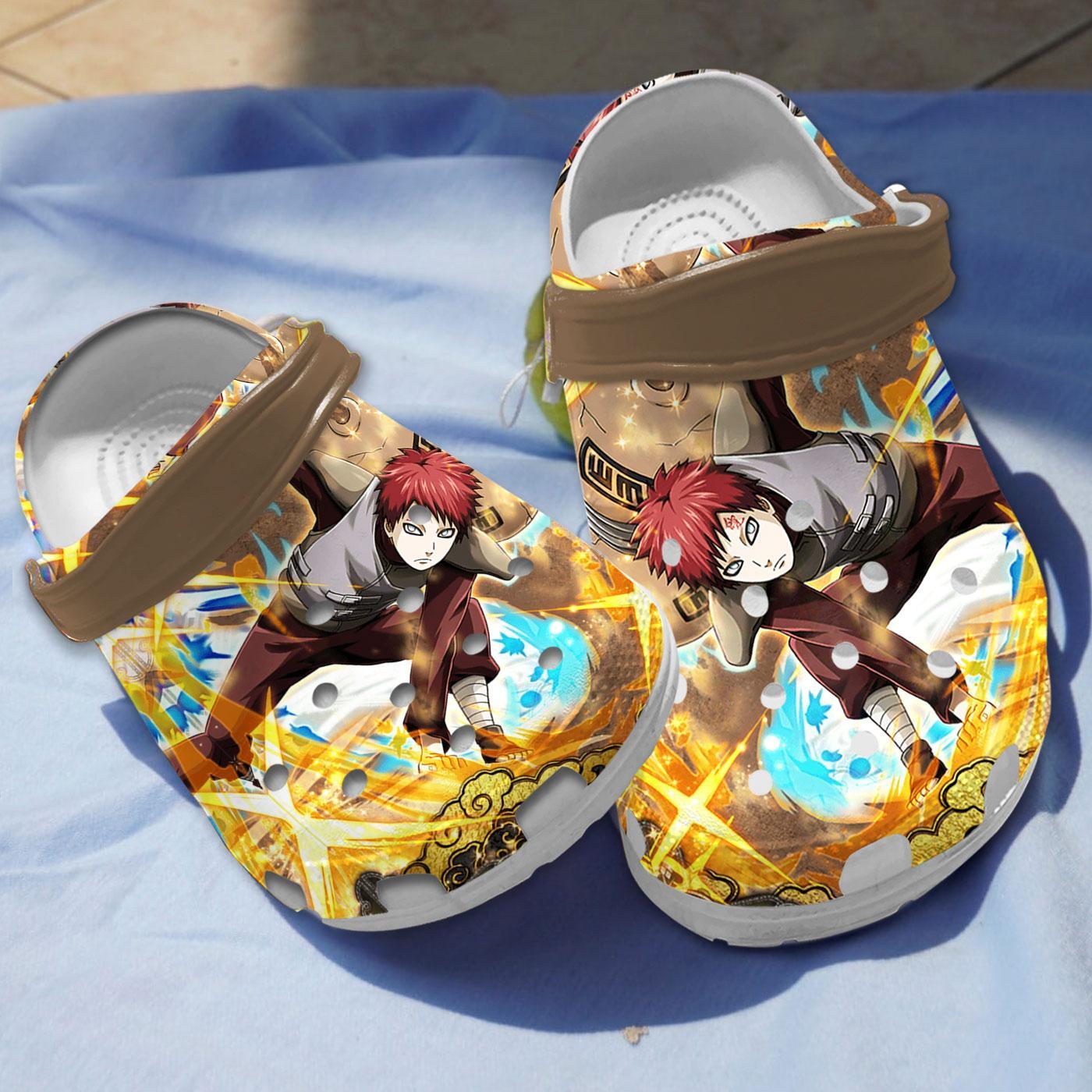 Cool Gaara Naruto Anime Crocs Crocband Clogs Shoes Comfortable For Men Women and Kids
