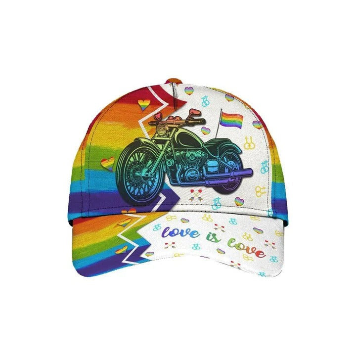 Cool Jean Texture Pride Lgbt 3D Printing Baseball Cap Hat, Gay Pride Baseball Cap Trucker Hats Custom Hats Gifts For Men & Women